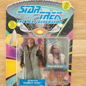1993 Star Trek TNG Klingon Warrior Worf Playmates Figure Sealed 602490